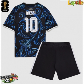 Argentiina Lionel Messi #10 Vieraspaita Lapsille MM-kisat 2026 Lyhythihainen (+ shortsit)